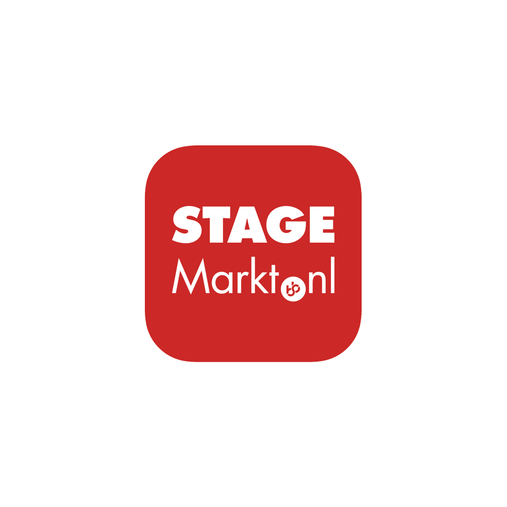 Logo van stagemarkt.nl, website om stages te vinden voor mbo studenten