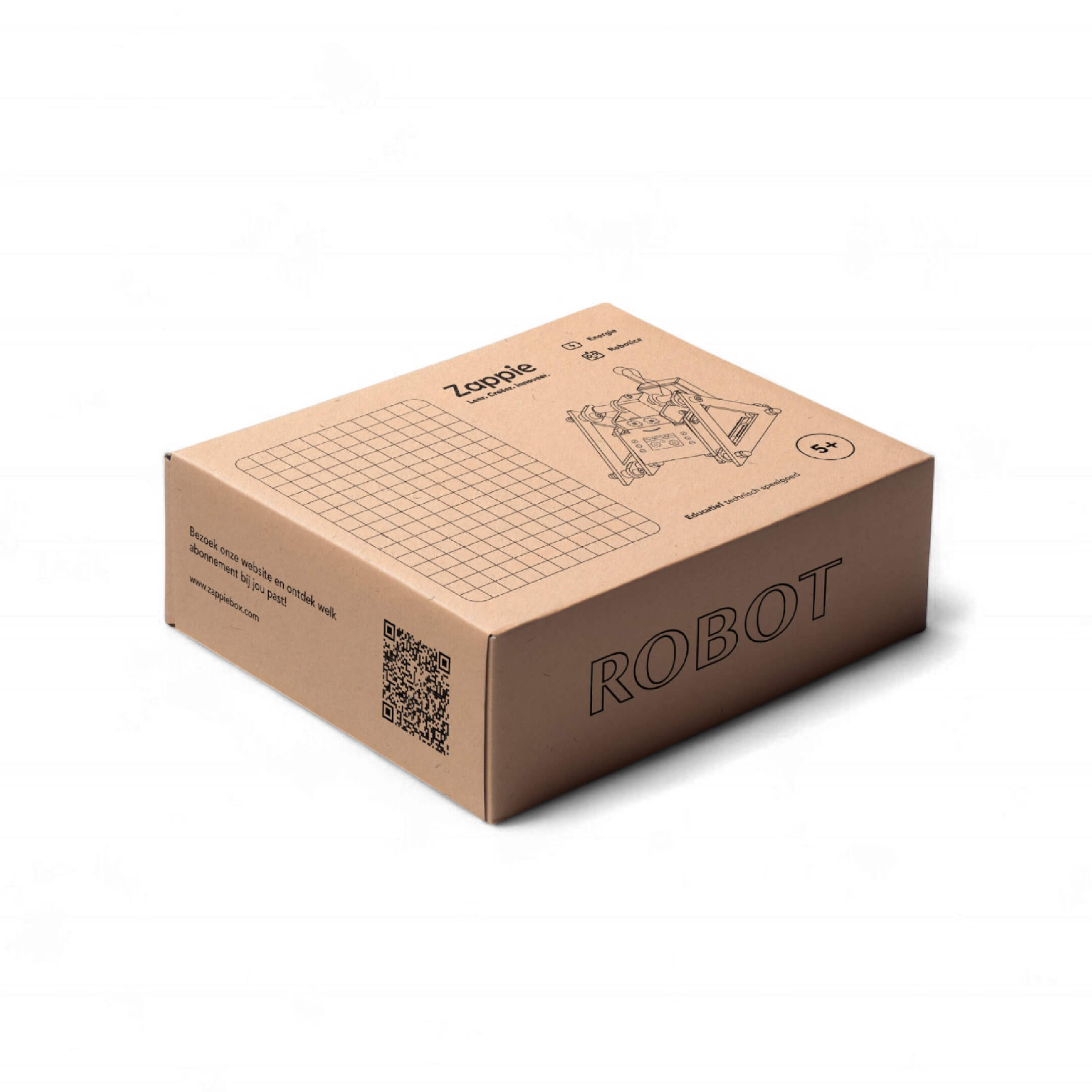 Kartonnen box van de Robot, houten educatief speelgoed, STEM